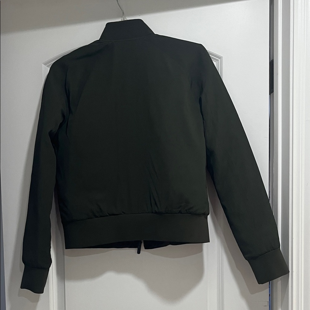 lululemon athletica Non Stop Dark Olive Reversible Bomber Jacket - Picture 10 of 12